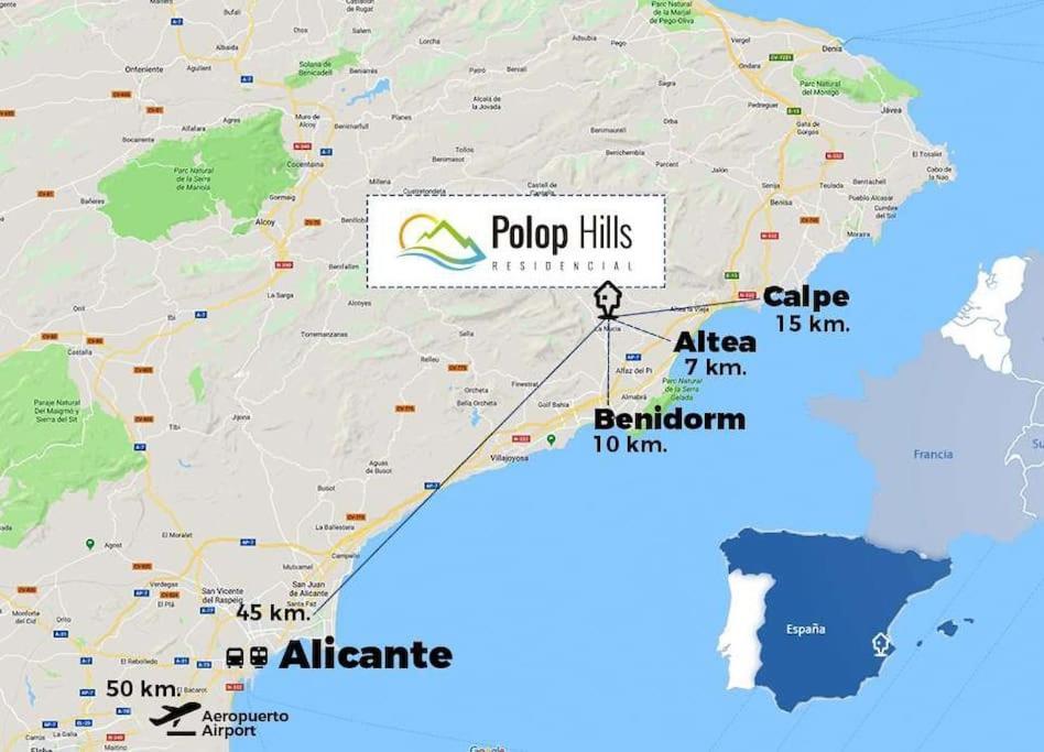 Casa Con Piscina Privada Polop Βίλα Εξωτερικό φωτογραφία